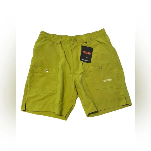 NWT Men’s Heybo Bay Shorts in Olive Green - Picture 1 of 7